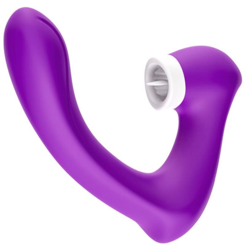 ARMONY - SECRETKISS LICKING VIBRATING CLIT & VIBRATOR CURVED PURPLE ARMONY STIMULATORS