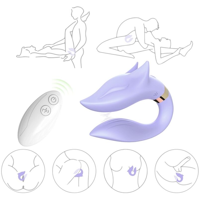 ARMONY - FOX VIBRATOR FOR COUPLES REMOTE CONTROL PURPLE ARMONY FOR COUPLES