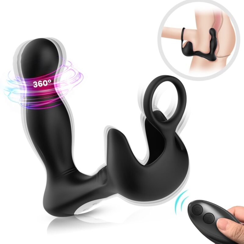 Comprar Armony - Surround Vibrator Anal & Stimulator Testiculos & Ring Remote Control Black