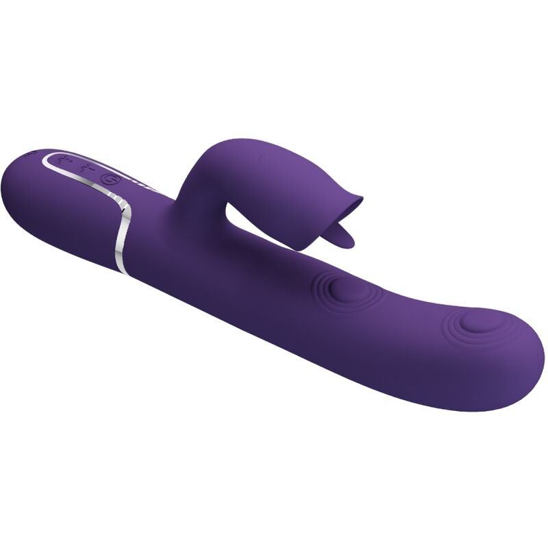PRETTY LOVE - VIBRADOR RABBIT CON LICKING MORADO PRETTY LOVE FLIRTATI