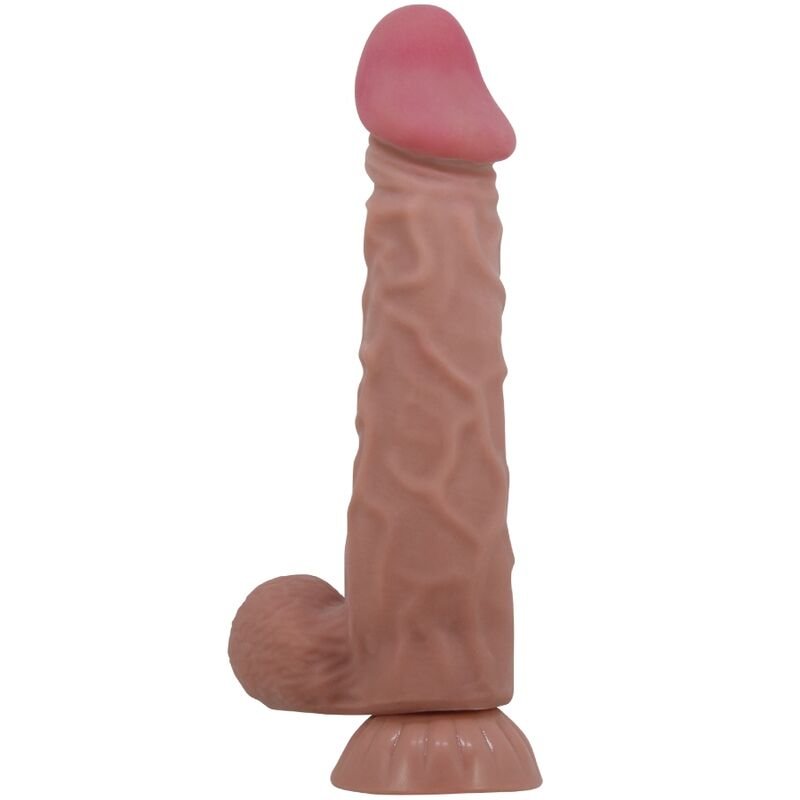 PRETTY LOVE - SLIDING SKIN SERIES DILDO REALÍSTICO CON VENTOSA PIEL DESLIZANTE MORENO 24 CM PRETTY LOVE HIGH GRA