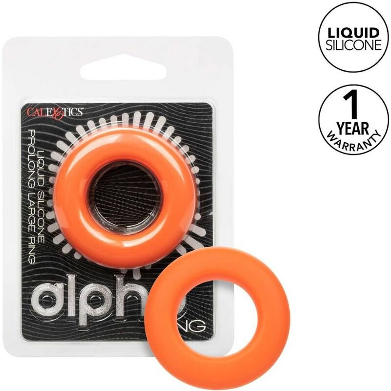 Comprar California Exotics - Alpha Anillo Prolong Grande Naranja