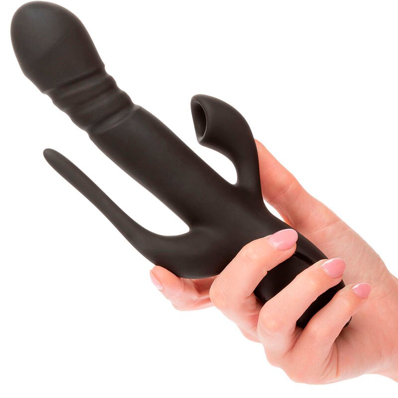 CALIFORNIA EXOTICS - VIBRADOR TRIPLE EUPHORIA NEGRO CALIFORNIA EXOTICS