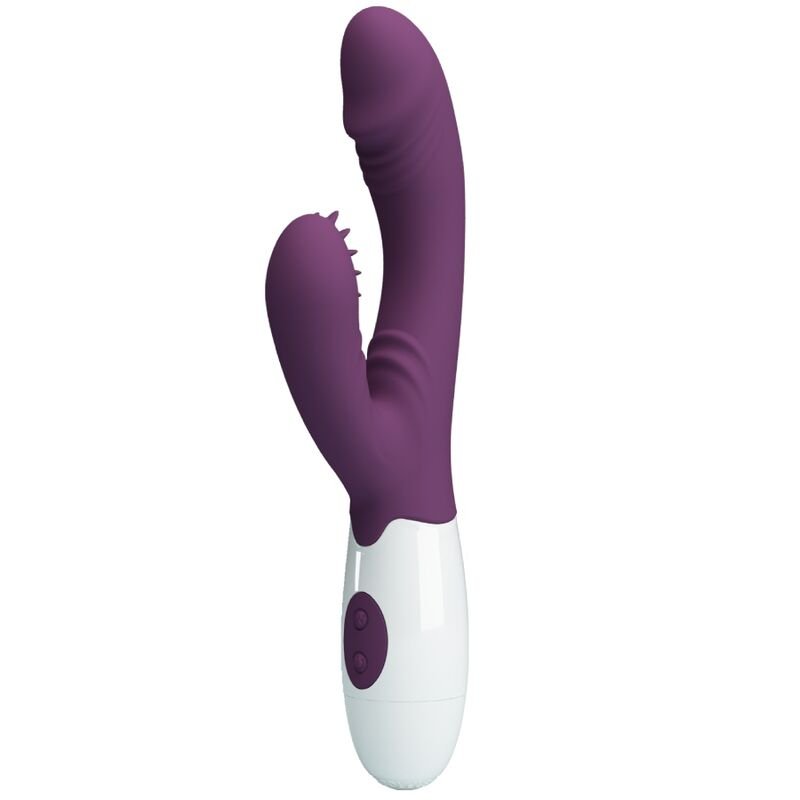 PRETTY LOVE - BUTTERFLY KISS VIBRADOR RABBIT & ESTIMULADOR PUNTO G MORADO PRETTY LOVE FLIRTATI