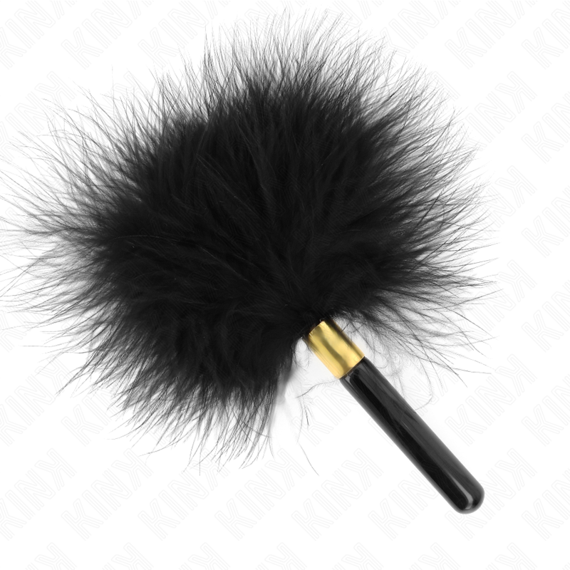 KINK - PLUMAS PARA COSQUILLAS METAL DORADO NEGRA 18 CM KINK IMPACT & TO