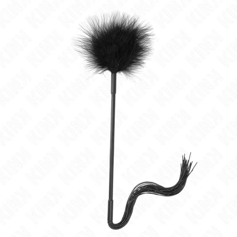 KINK - LÁTIGO DE SILICONA CON PLUMAS PARA COSQUILLAS 47 CM KINK IMPACT & TO