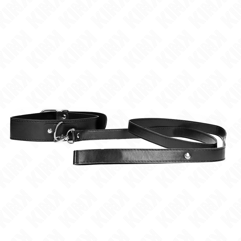 Comprar Kink - Collar Con Correa 116 Cm Fino Negro Ajustable 32-50 Cm X 8 Cm