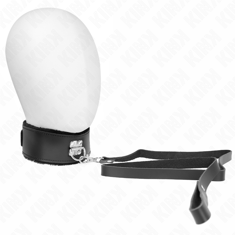 Comprar Kink - Collar Con Correa 116 Cm De Piel Negro Ajustable 40-48 Cm X 6 Cm
