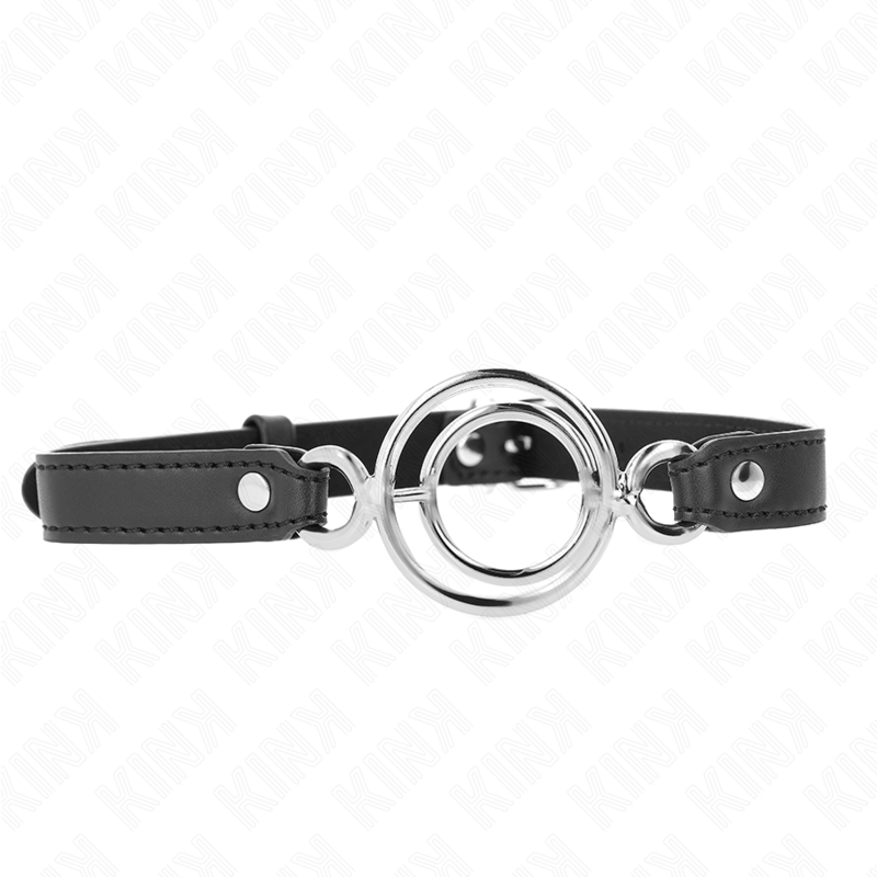 KINK - MORDAZA CON MÚLTIPLES JUNTAS TÓRICAS 5 CM NEGRO 63 X 2.5 CM KINK COLLAR & GA