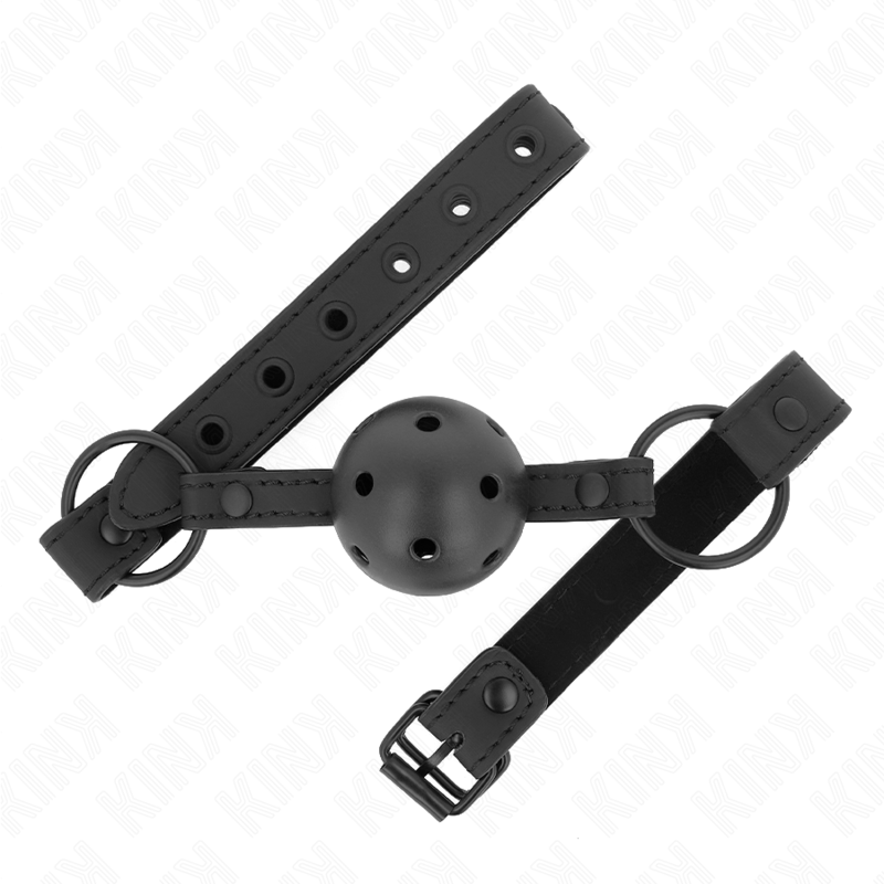 KINK - MORDAZA DE BOLA 4.5 CM DE NEOPRENO 63.5 X 2 CM AJUSTABLE 41 X 59 CM KINK