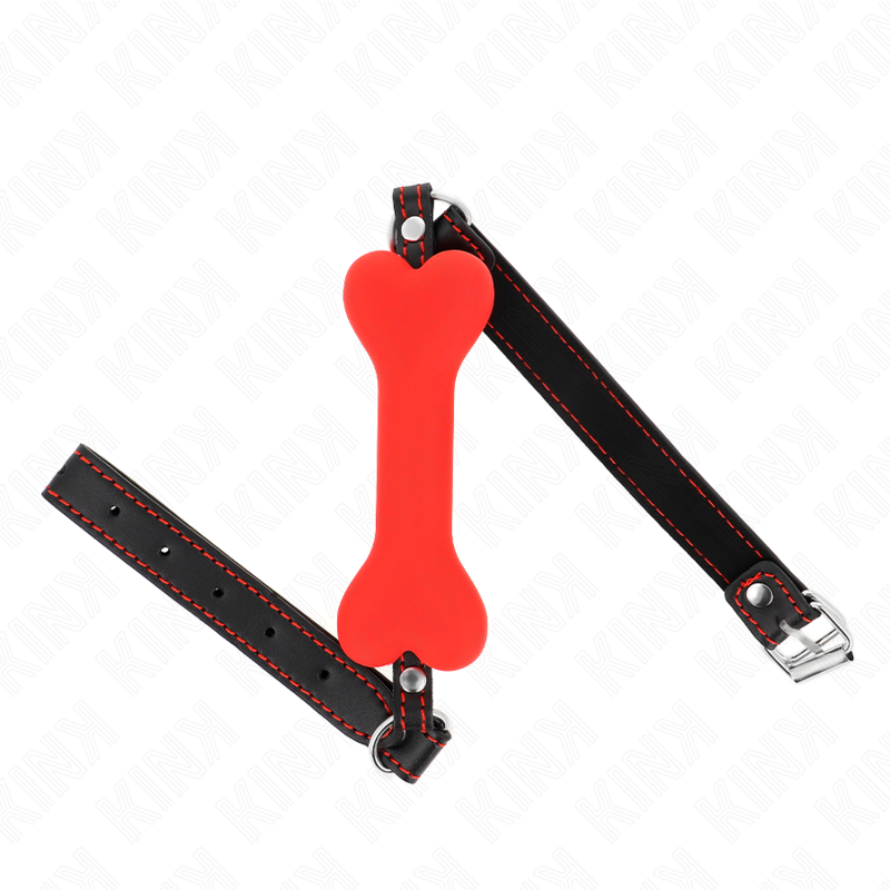 KINK - MORDAZA DE HUESO 12 CM ROJO 63 x 2 CM KINK