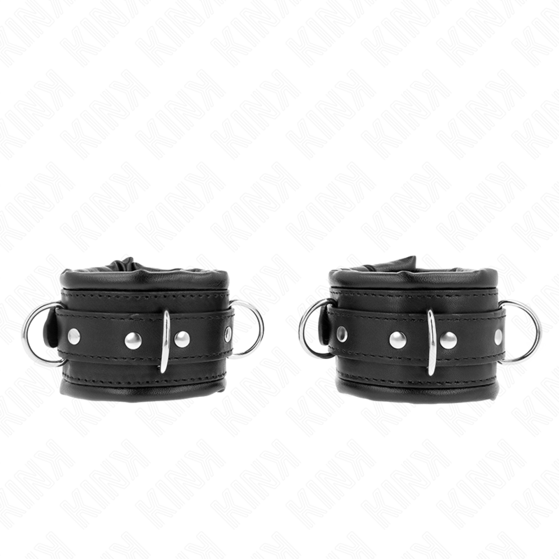 Comprar Kink - Muñequeras Estilo Heavy Forro Negro Ajustable 20-30 Cm X 6 Cm