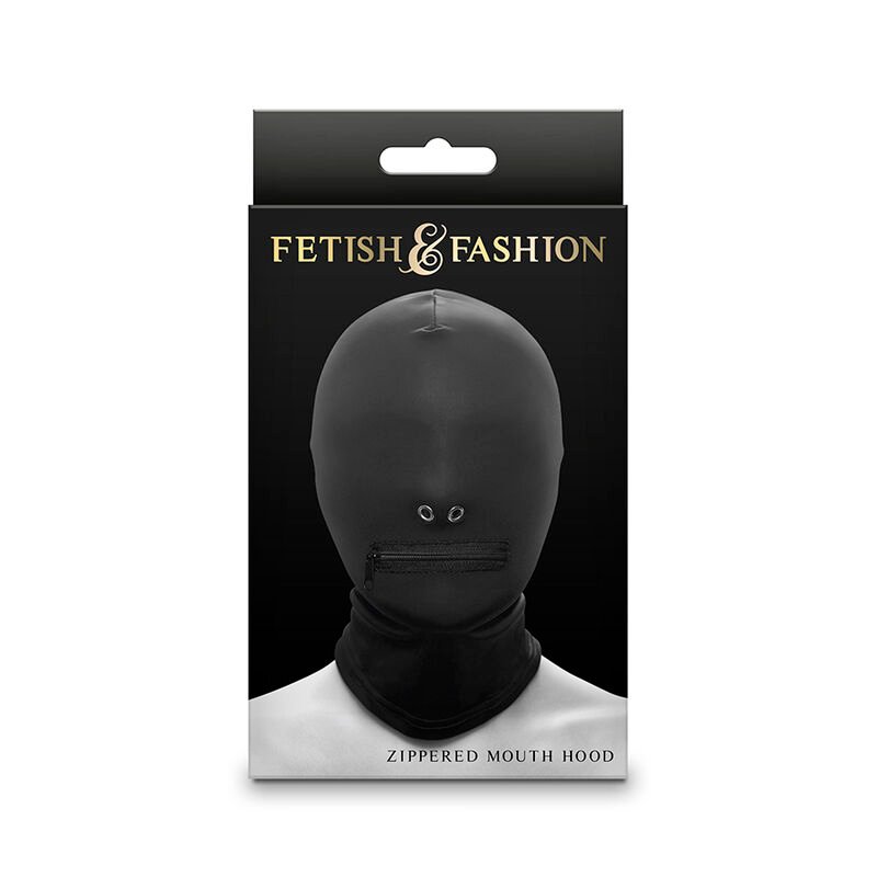 NS NOVELTIES - FETISH & FASHION PASAMONTAÑAS COMPLETO CON CREMALLERA NYLON NEGRO