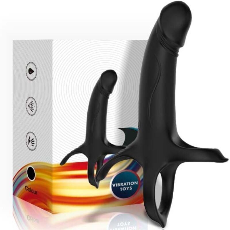 ARMONY - DILDO WITH RING & VIBRATOR BLACK ARMONY FOR HIM