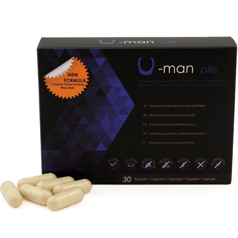 Comprar 500 Cosmetics - U-man Aumento Tamaño Pene Y Potencia Sexual - 30 Cápsulas