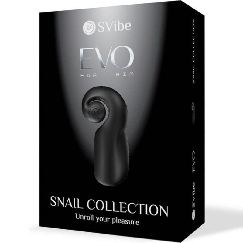 SNAIL VIBE - EVO FOR HIM MASTURBADOR MASCULINO SLIDE N ROLL NEGRO