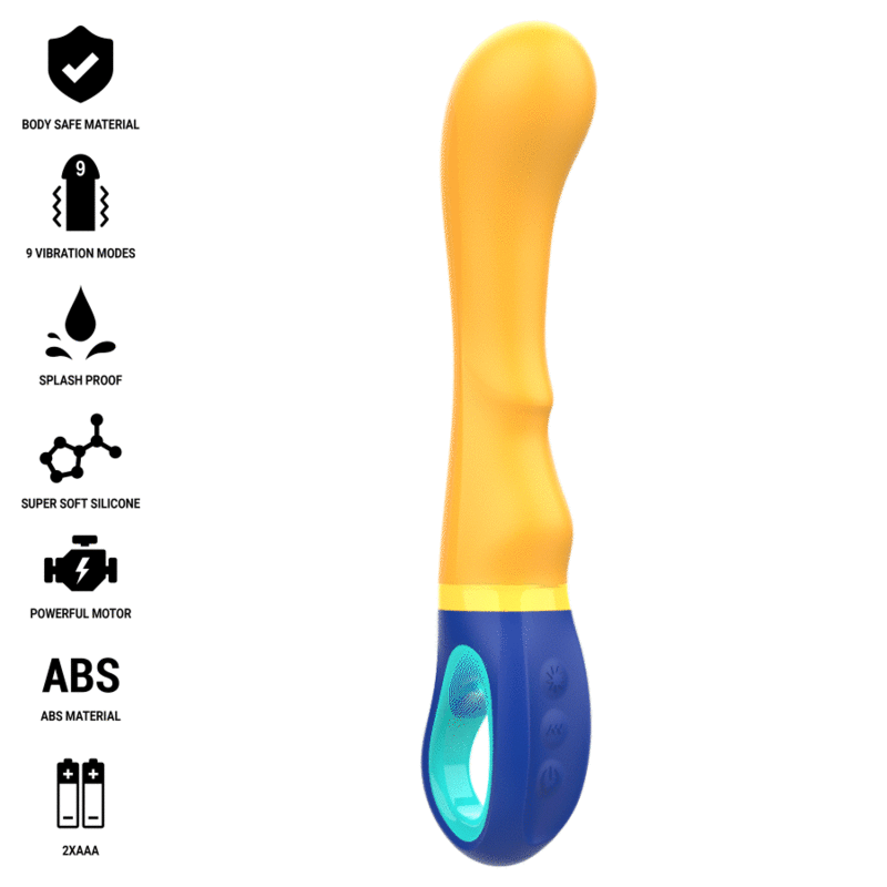 INTENSE - SHAGGY VIBRADOR PUNTO-G AMARILLO INTENSE FUN