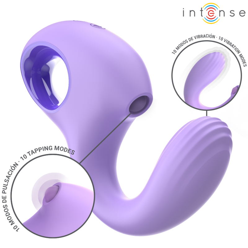 INTENSE - BAXTER VIBRADOR & ESTIMULADOR VIOLETA CONTROL REMOTO INTENSE FUN