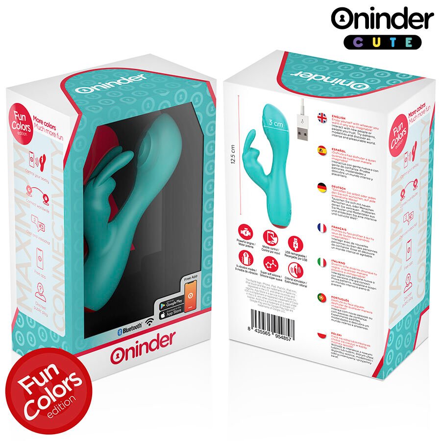 ONINDER CUTE - LOVE BUNNY VIBRADOR PUNTO G Y CLÍTORIS - APP MUNDIAL GRATUITA