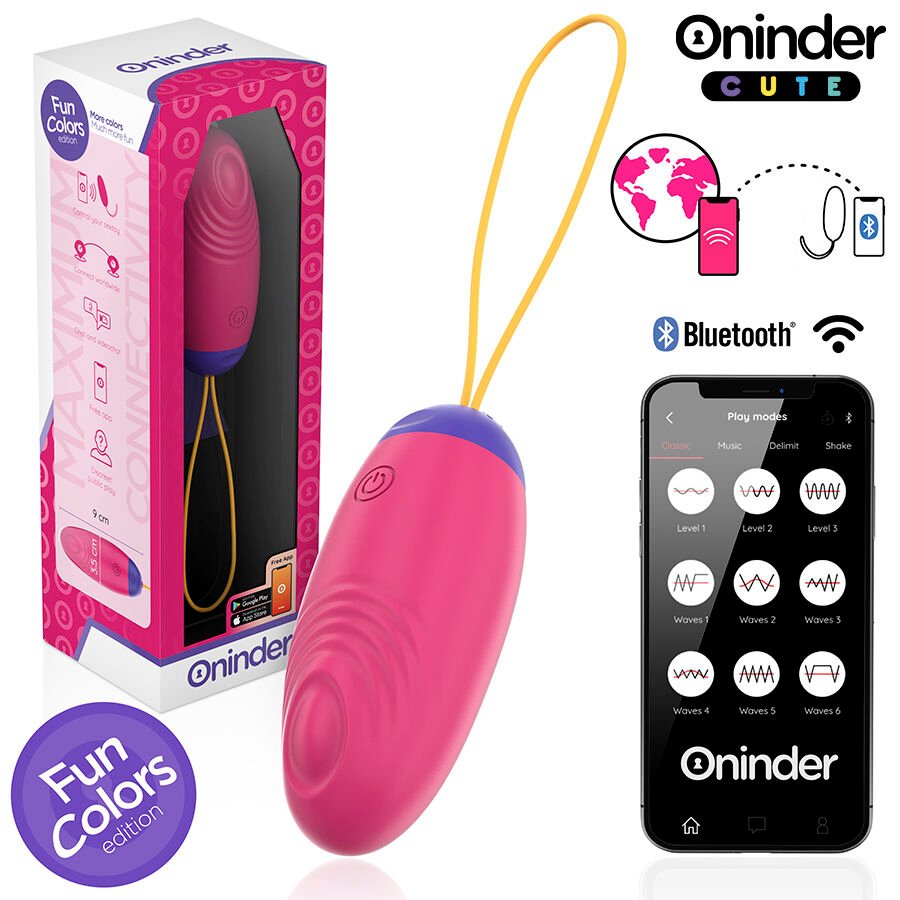 ONINDER CUTE - LOVE PLEASURE HUEVO VIBRO-WAVE TAPPING SILICONA - APP MUNDIAL GRATUITA