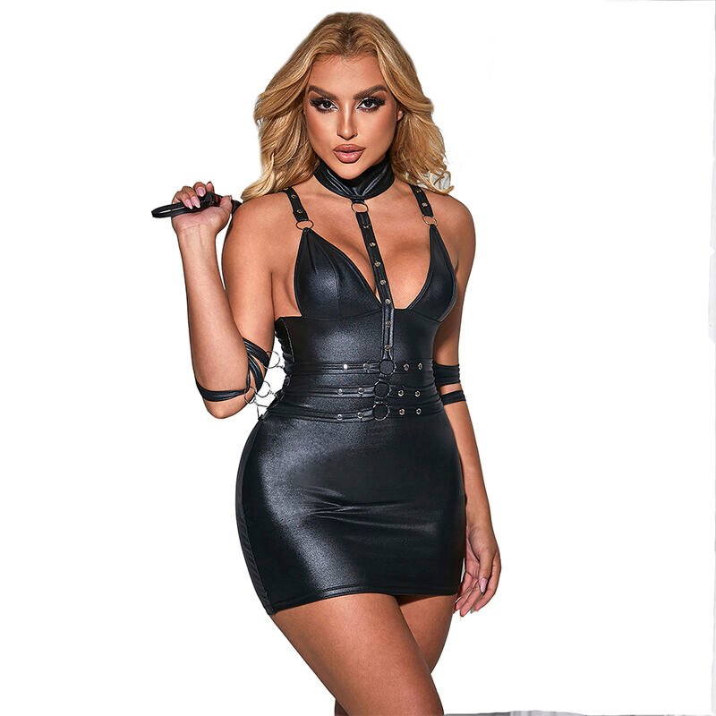 SUBBLIME - 954413 BODY BONDAGE DE CUERO NEGRO L/XL SUBBLIME FETISH