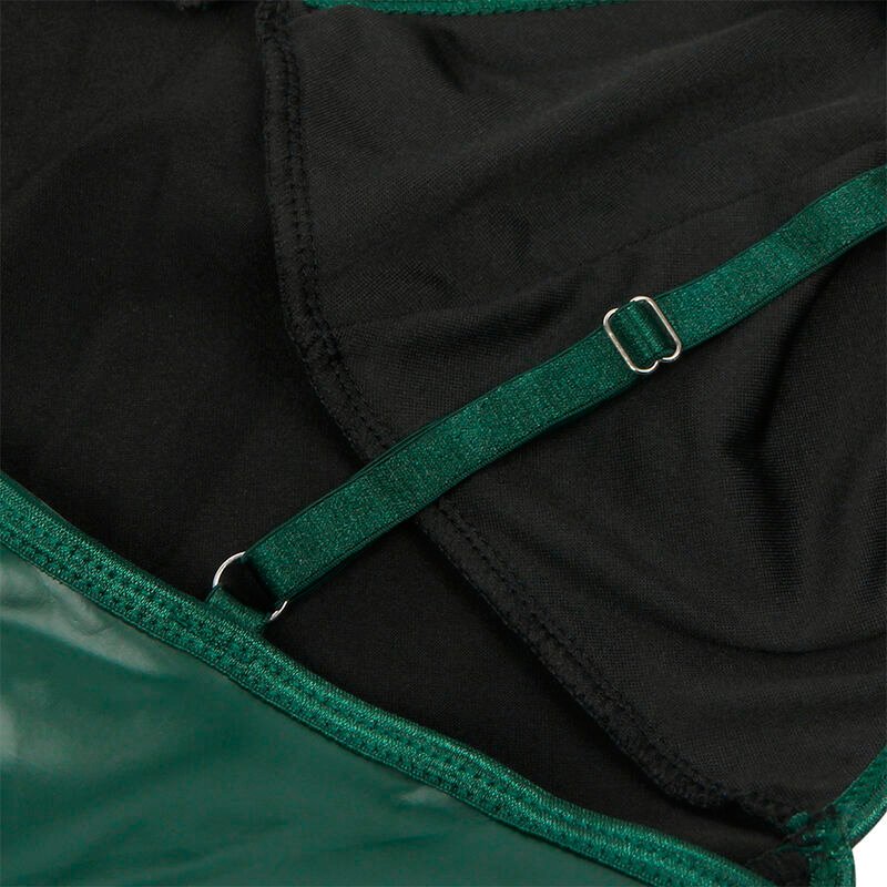 SUBBLIME - 955441 VESTIDO CON TIRANTES DE CUERO VERDE L/XL