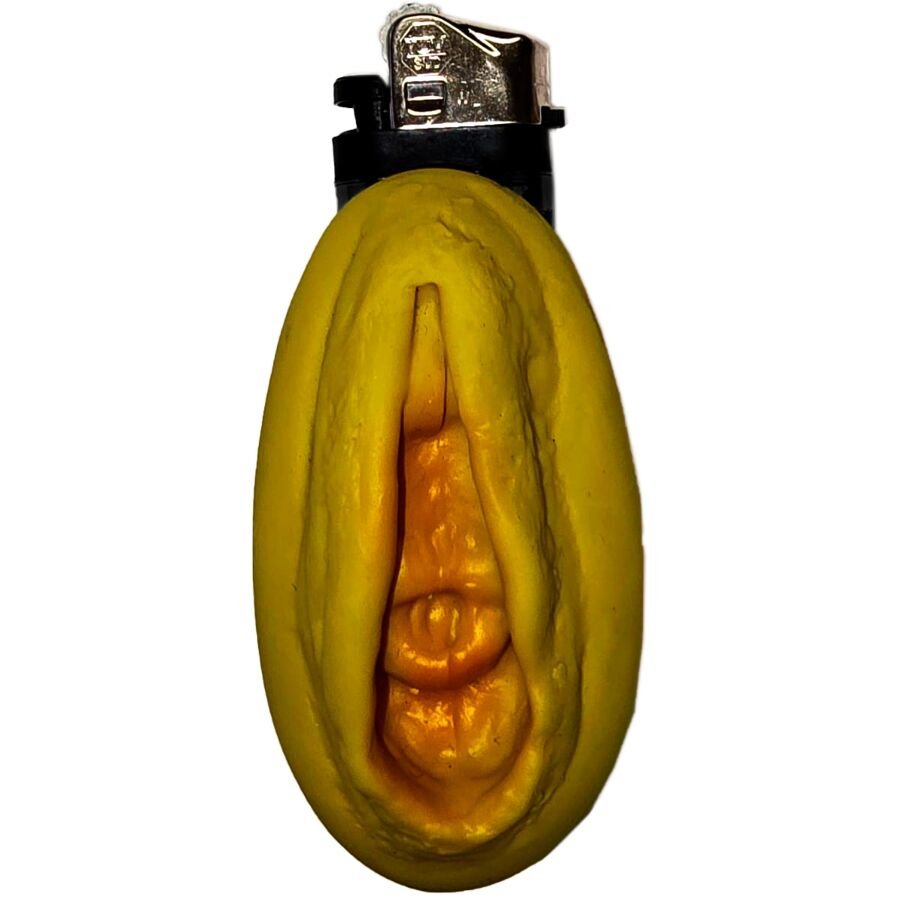 DIABLO PICANTE - MECHERO VAGINA DORADO DIABLO PICANTE