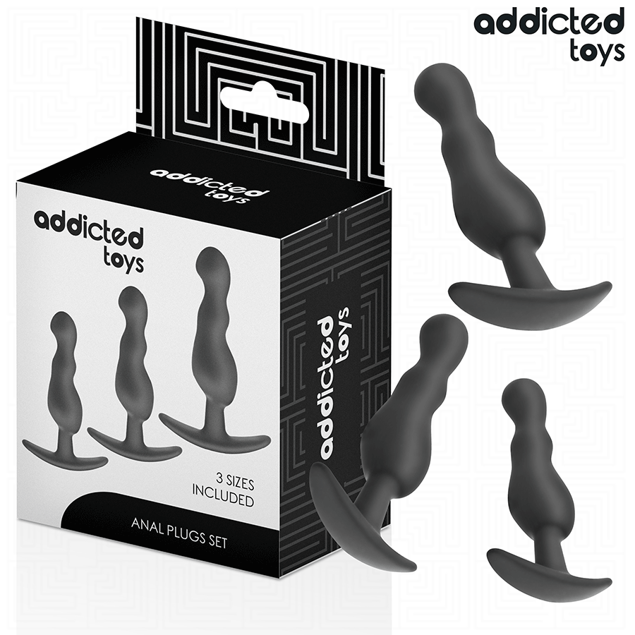 Comprar Addicted Toys - Set De 3 Plug Anal Silicona Modelo 1