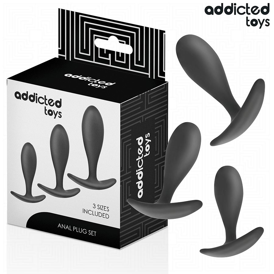 Comprar Addicted Toys - Set De 3 Plug Anal Silicona Modelo 2