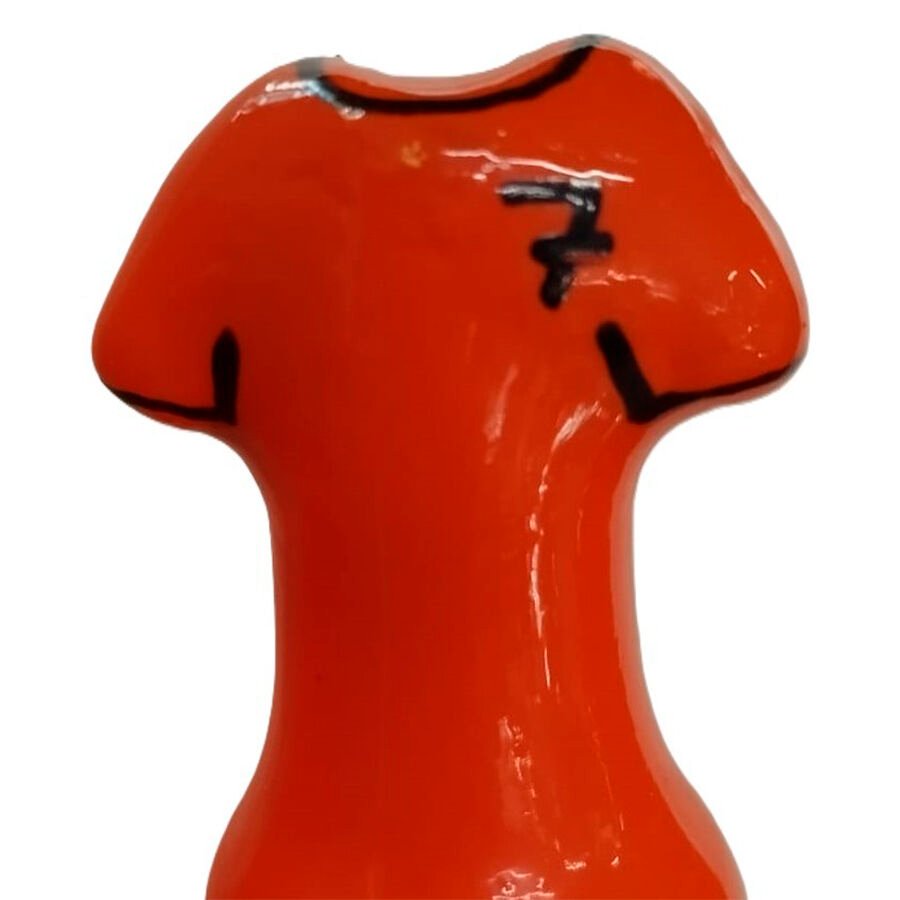 CONDOMERIE - PRESERVATIVO DECORATIVO PINTADO A MANO CAMISA NARANJA CONDOMERIE