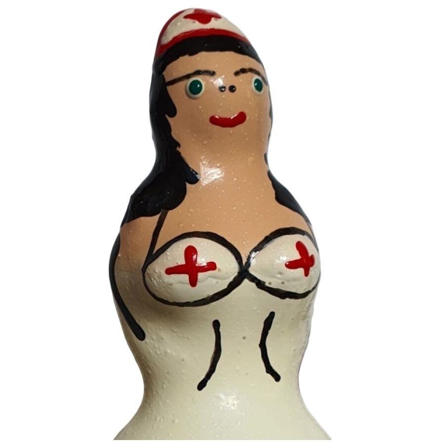 Comprar Condomerie - Preservativo Decorativo Pintado A Mano Enfermera Negra