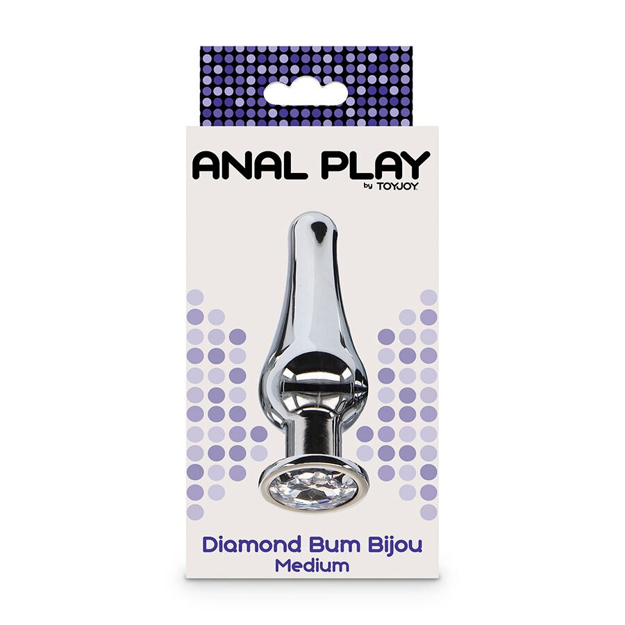 TOYJOY - ANAL PLAY DIAMANTE BUM BIJOU PLUG ANAL MEDIANO
