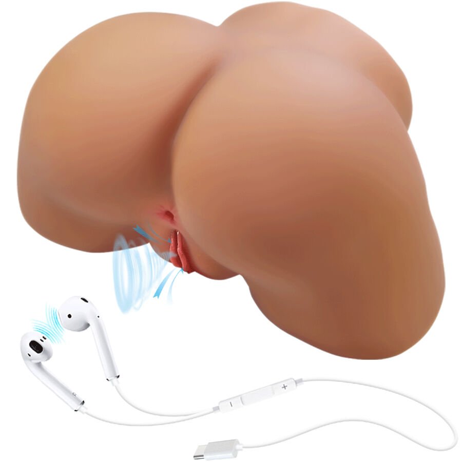 CRAZY BULL - ILANA TRASERO FEMENINO REALISTA VIBRADOR & SUCCIONADOR CON SONIDO 6.8 KG CRAZY BULL