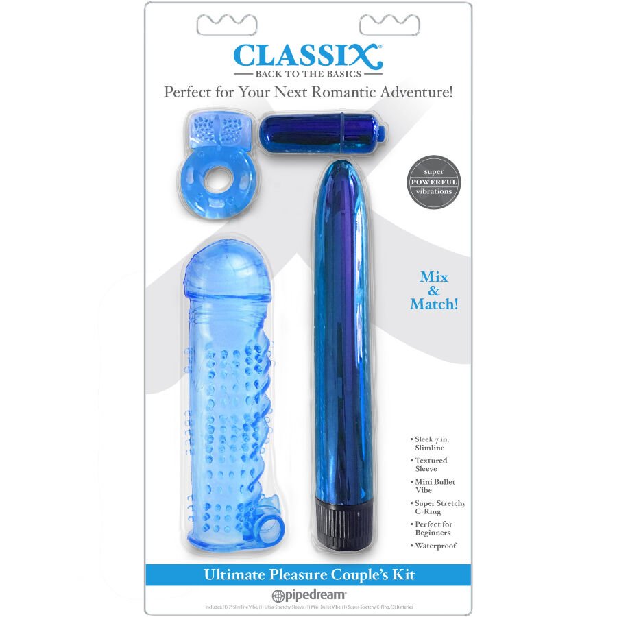 CLASSIX - KIT DE PLACER PARA PAREJAS AZUL