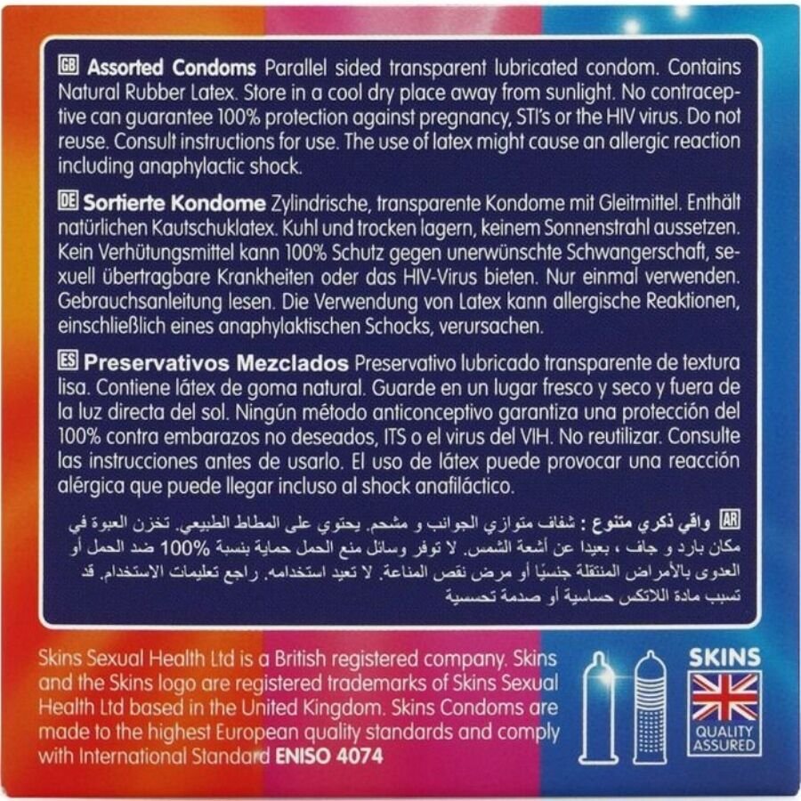 SKINS - SURTIDO PRESERVATIVOS PREMIUM PACK 4