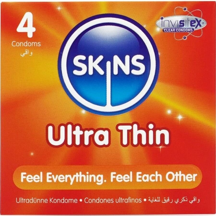 SKINS - ULTRAFINOS PRESERVATIVOS PREMIUM PACK 4 SKINS