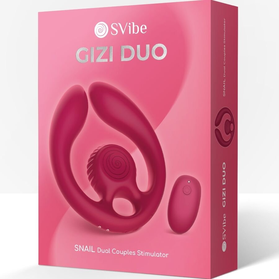 SNAIL VIBE - GIZI DÚO ESTIMULADOR DE PAREJAS CONTROL REMOTO BURDEOS