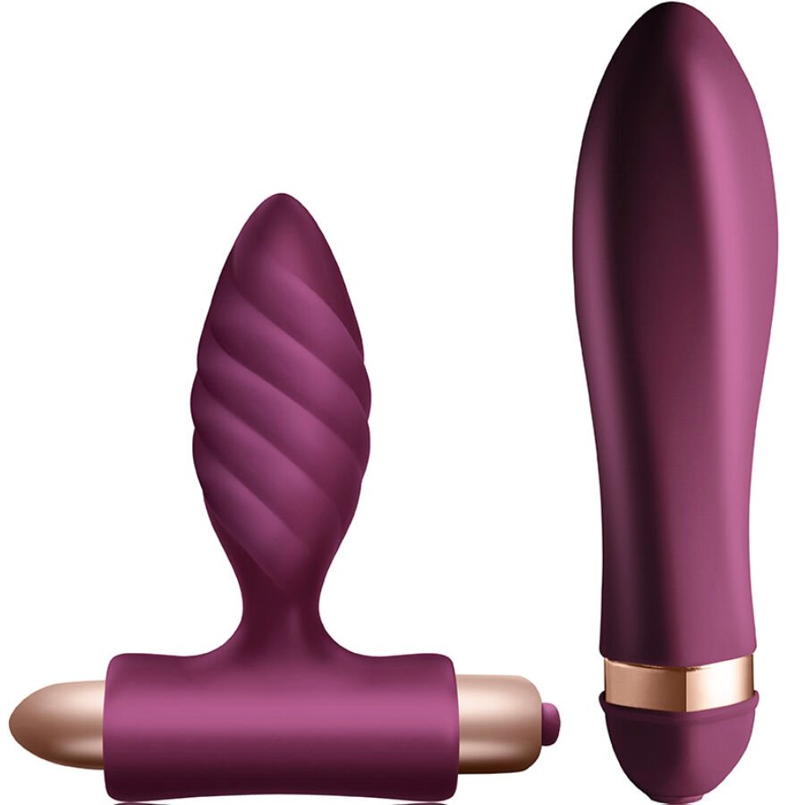 CLIMAXIMUM - DESIRE KIT VIBRADOR + PLUG ANAL TRENZADO CLIMAXIMUM