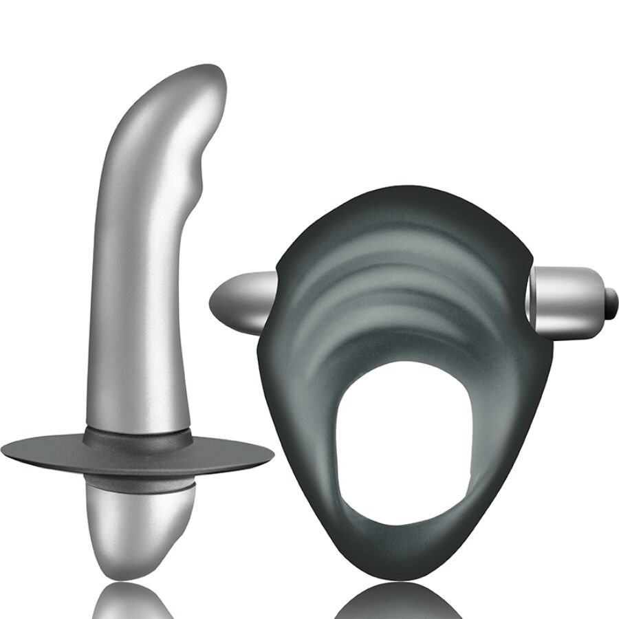 CLIMAXIMUM - ENTICE KIT ANILLO PARA PENE + VIBRADOR PRÓSTATA PRINCIPIANTES CLIMAXIMUM