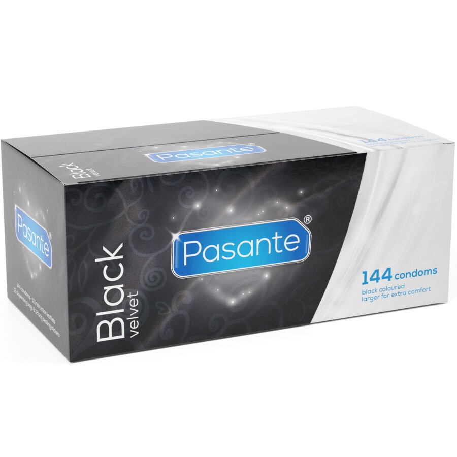 PASANTE - BLACK VELVET PRESERVATIVOS CAJA 144 UNIDADES PASANTE