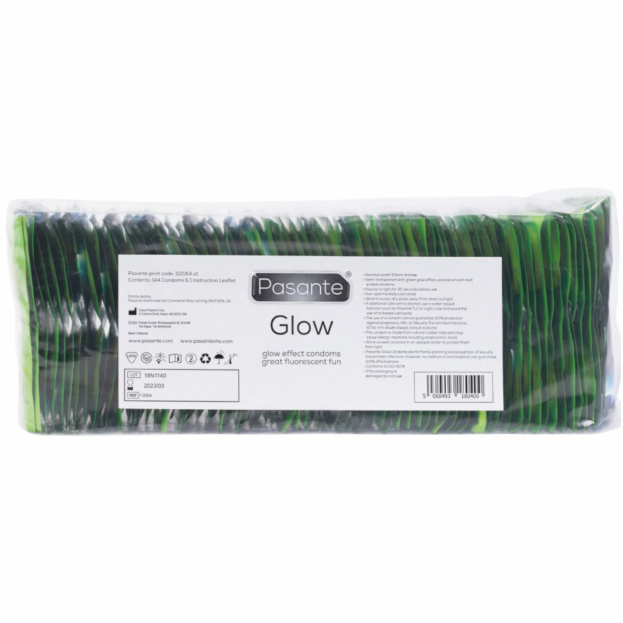Comprar Pasante - Glow Preservativos Bolsa 144 Unidades
