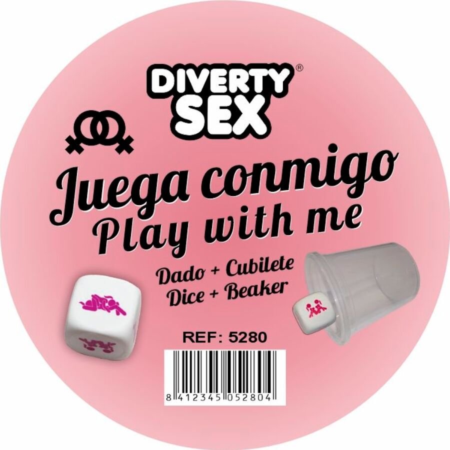 Comprar Diablo Picante - Dado Duro Blanco Posturas Chicas Con Cubilete