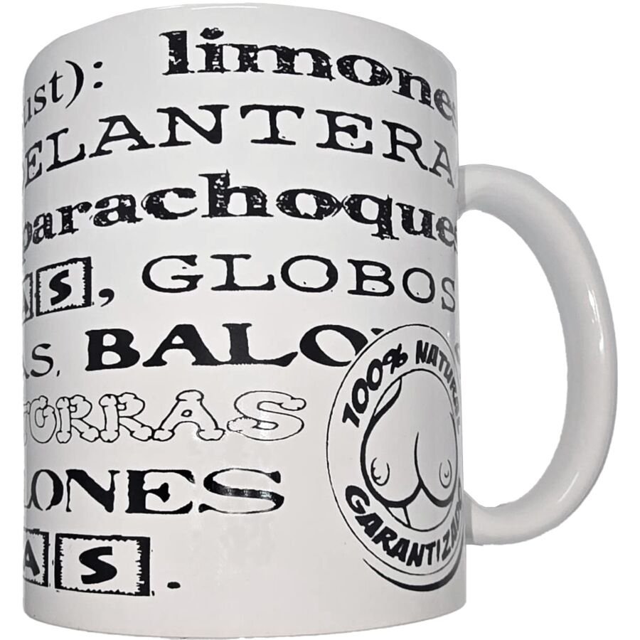 Comprar Diablo Picante - Taza Blanca De Sinónimos Tetas 370 Ml