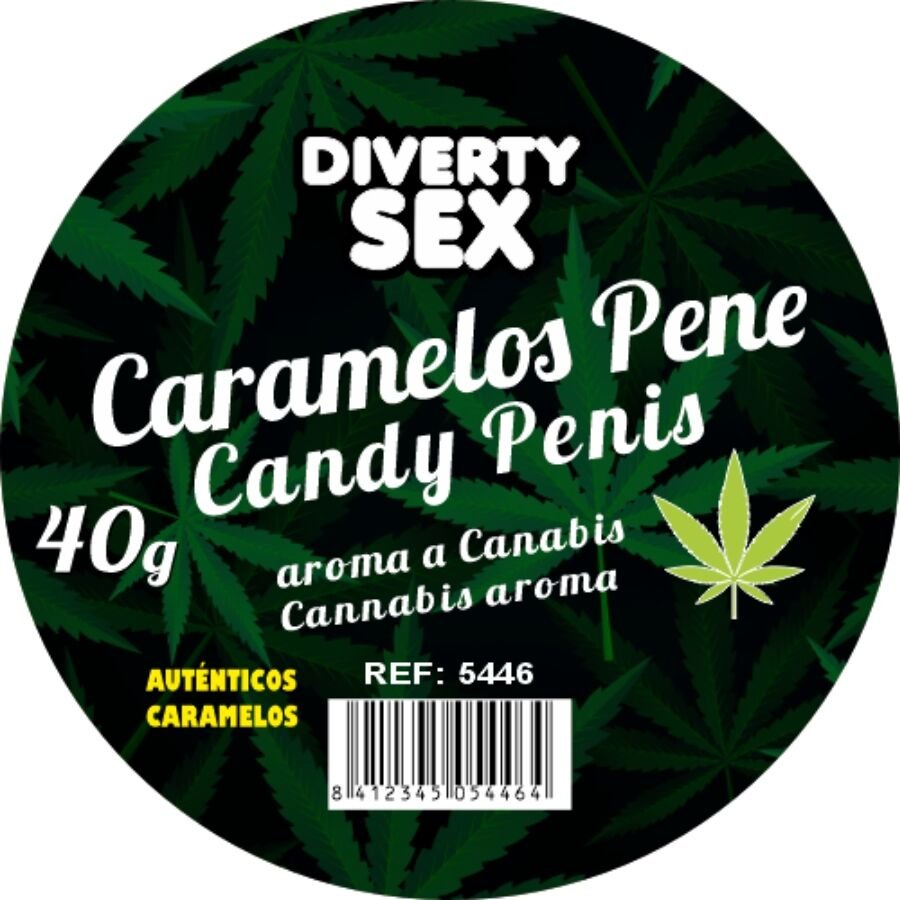 DIABLO GOLOSO - 20 CARAMELOS PENE AROMA CANNABIS DIABLO GOLOSO