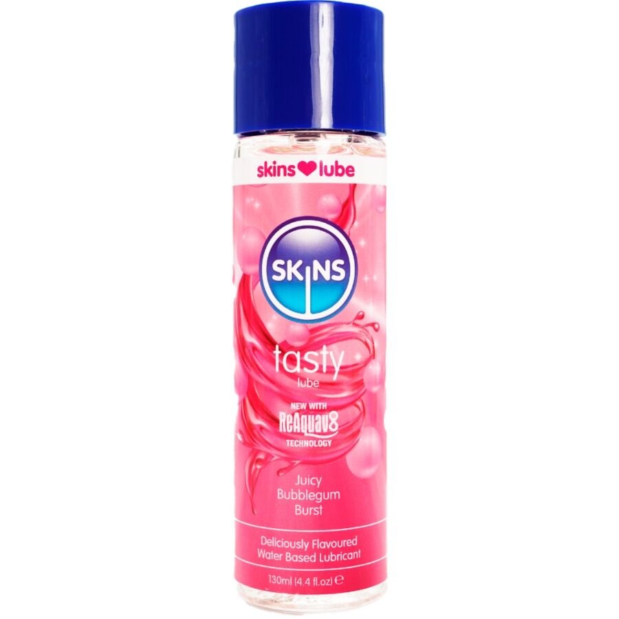 SKINS - TASTY LUBRICANTE BASE DE AGUA CHICLE 130 ML SKINS