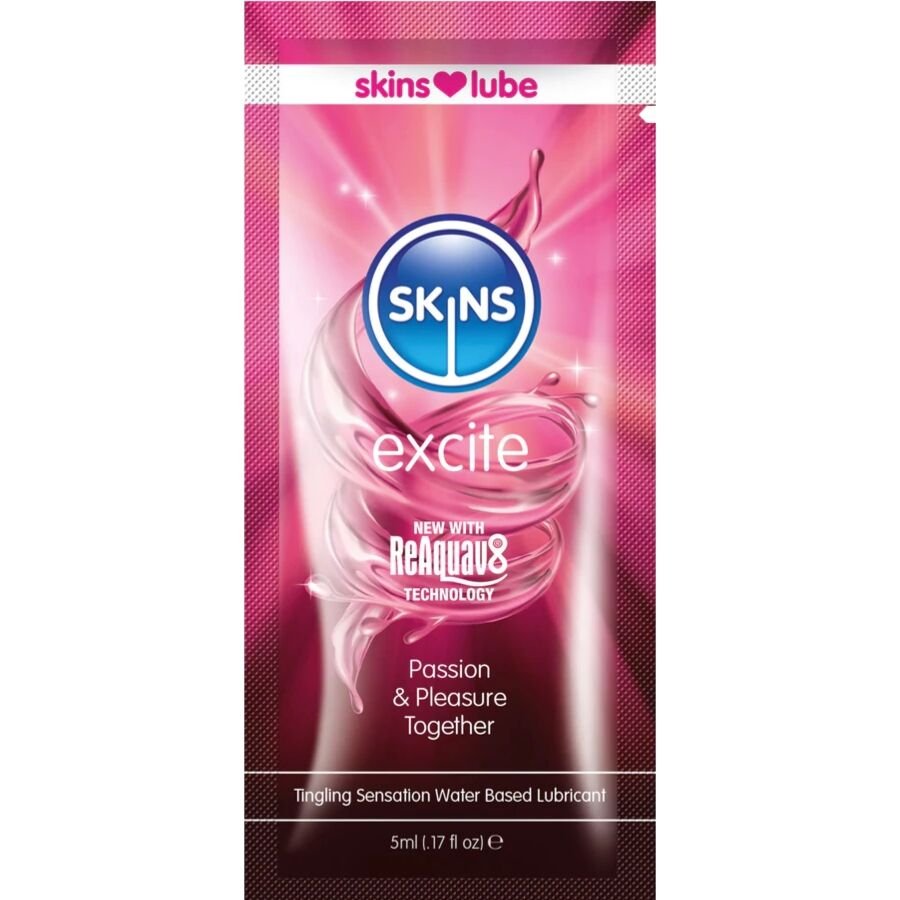 SKINS - EXCITE WATER-BASED LUBRICANT SINGLE-DOSE 5 ML SKINS