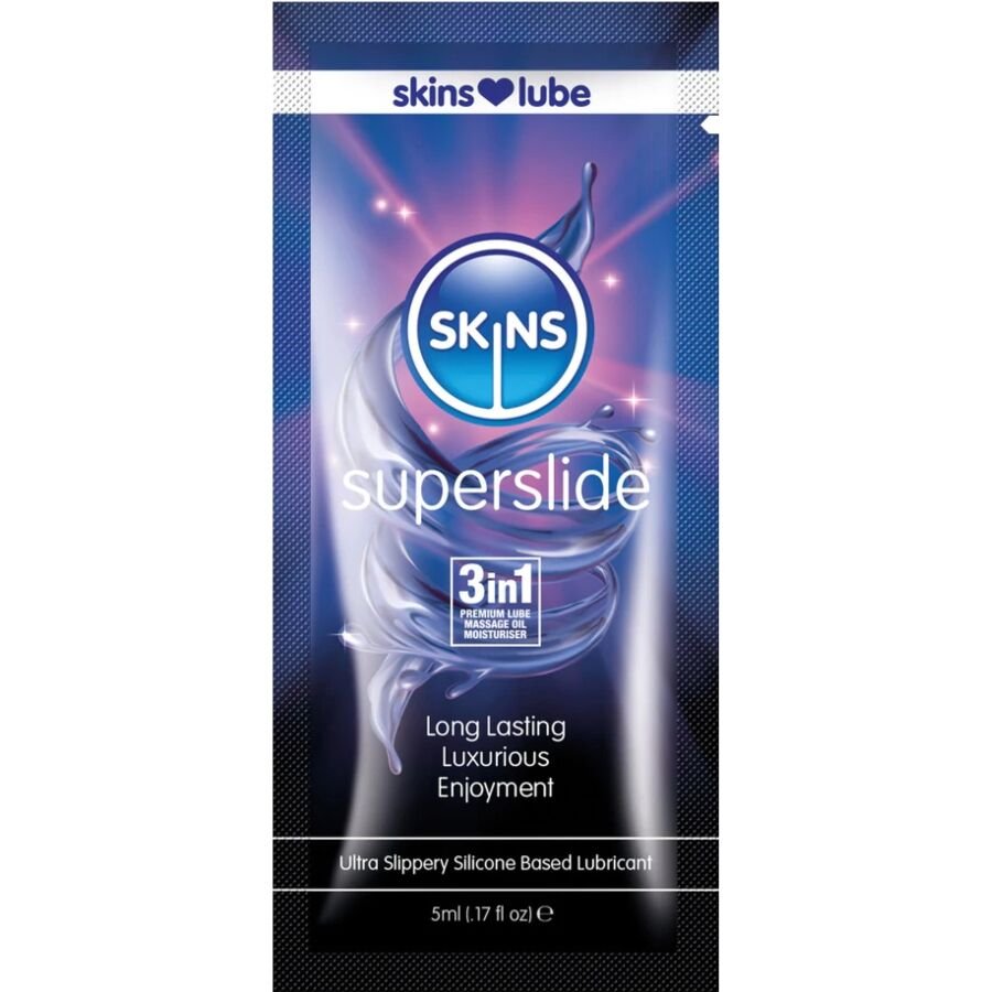 SKINS - SUPERSLIDE LUBRICANTE BASE DE SILICONA MONODOSIS 5 ML SKINS