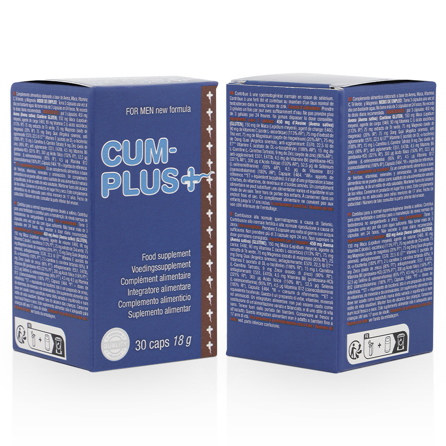 Cum Plus - Complemento alimenticio para la calidad del esperma y el bienestar masculino