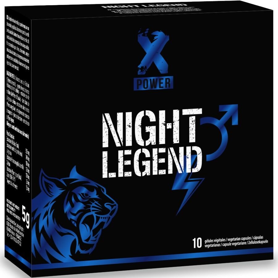 Xpower - Night Legend Estimulante De Acción Rápida Erección Y Rendimiento 10 Cápsulas