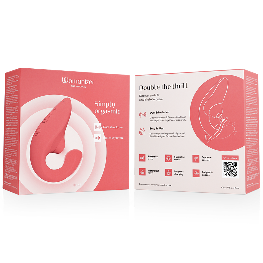 WOMANIZER - BLEND ESTIMULADOR VIBRADOR RABBIT ROSA